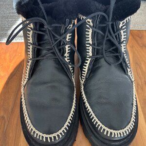 Laidback London Argo 3.0 Crochet Leather Bootie